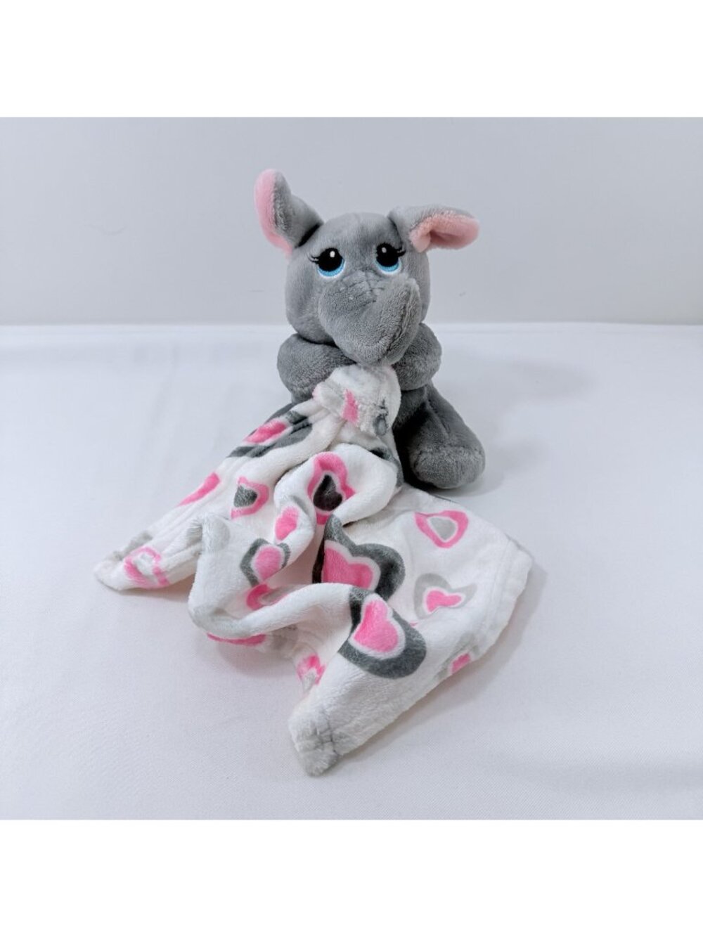 Little Beginnings Security Blanket Lovey Elephant Plush Heart Valentine Infant